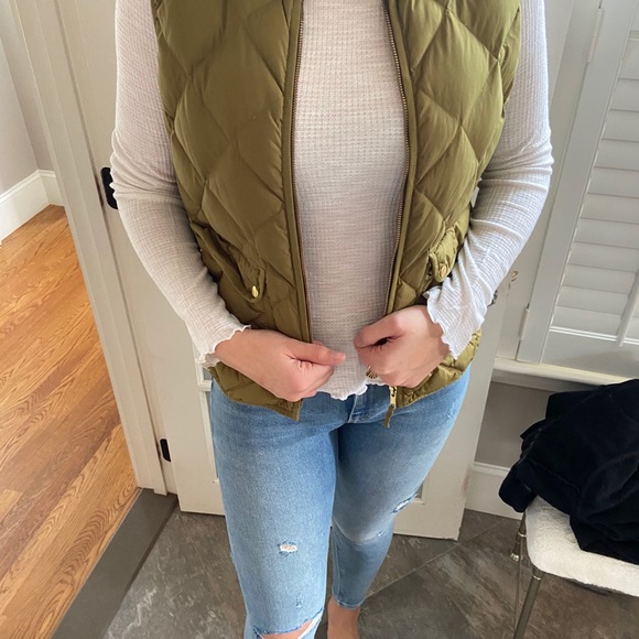 JCrew Olive Vest! - Picture 2 of 3